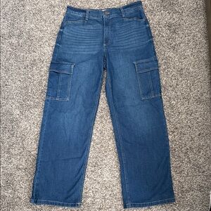 Sofia by Sofia Vergara Blue Wide Leg Carpenter Jeans